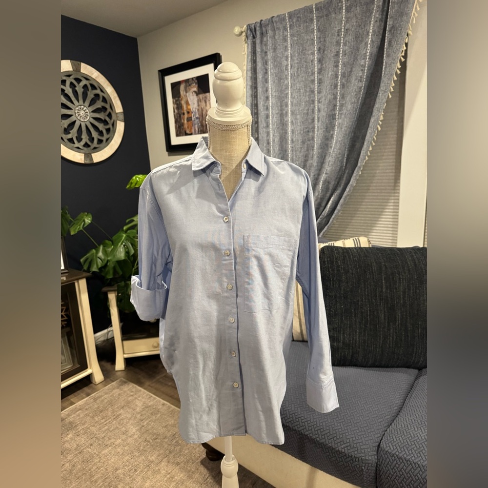 AYR, Small, Solid light blue, Lightweight cotton